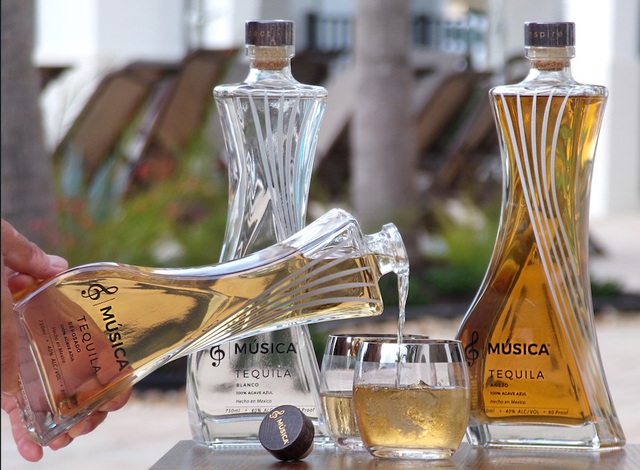 Bottles of Musica Tequila